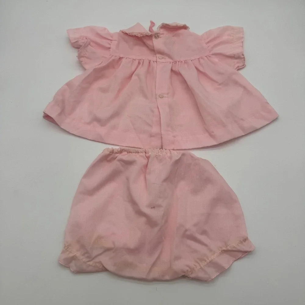 Pink Lace Pleated Top & Bloomer Set Baby Girls Approx US 18 Months